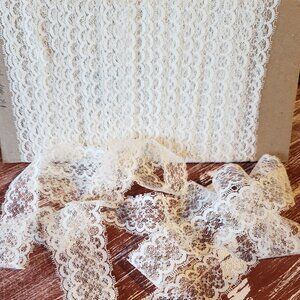 Ivory Leaver lace 1.25 inch x 12 yards